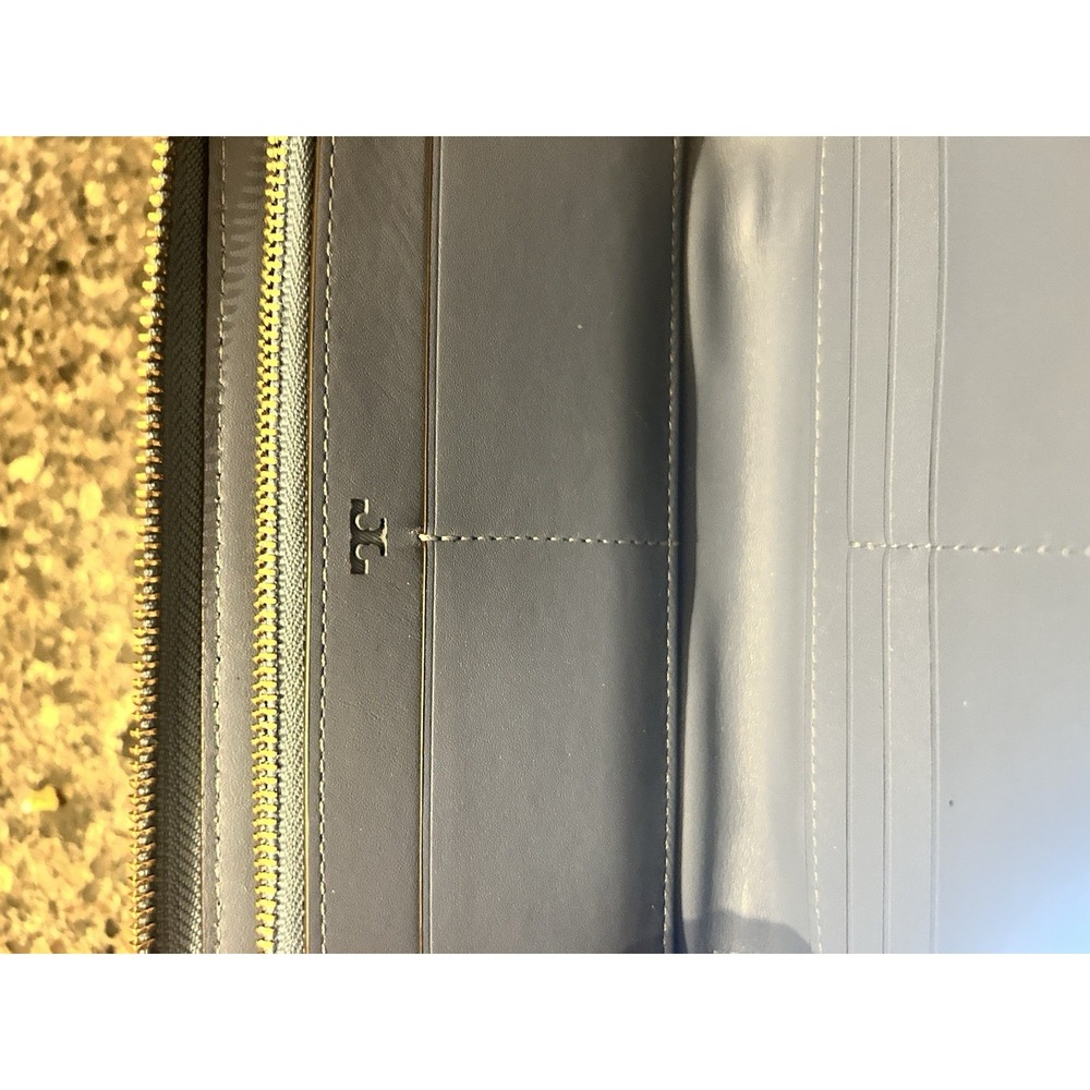 Tory Burch Robinson Mini Balloon Stripe Leather Continental Wallet - Picture 13 of 16